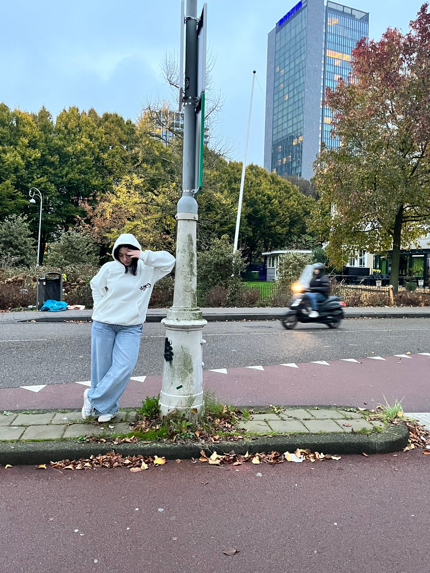 “K” White Hoodie