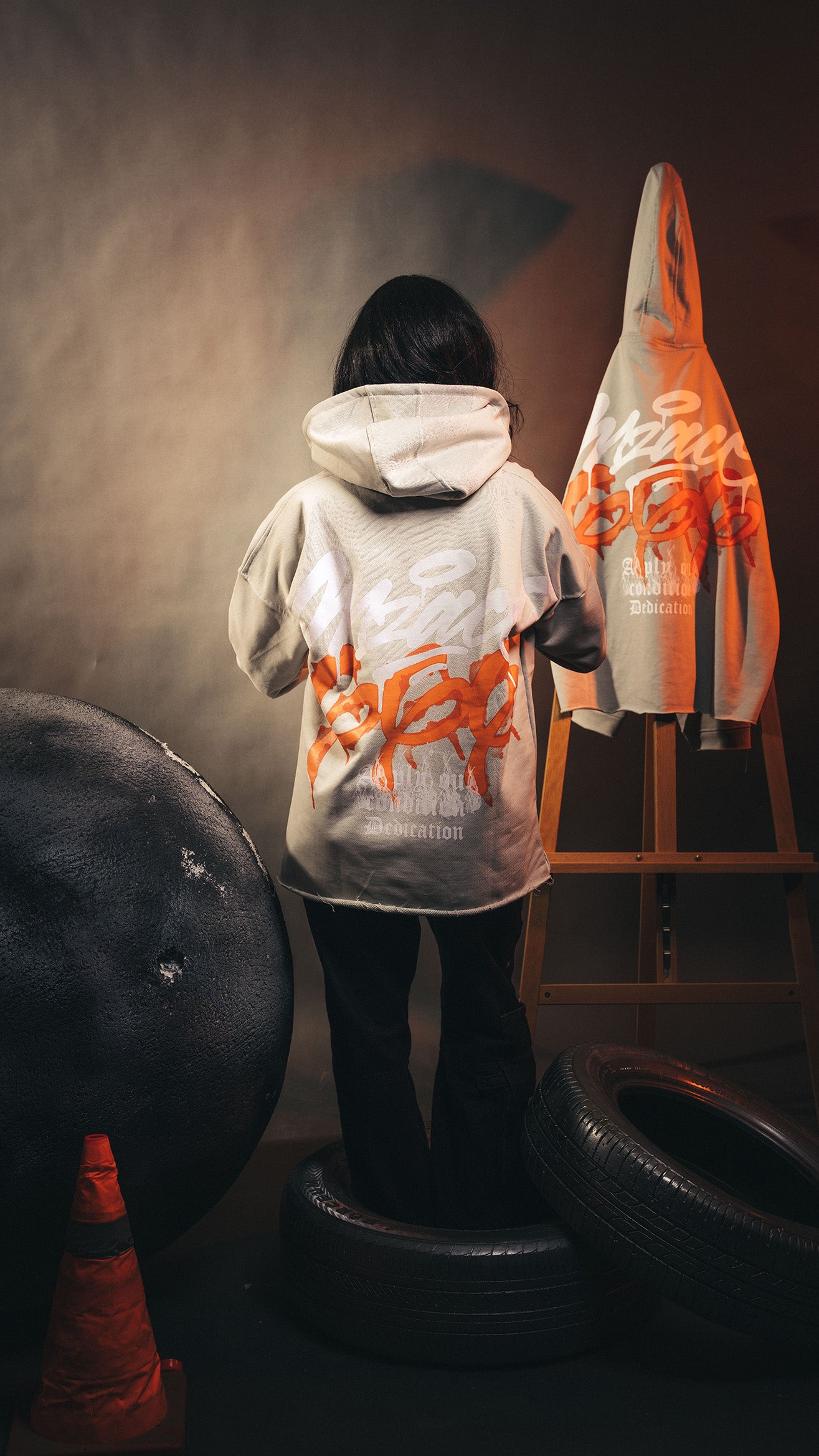“666” Hoodie Grey