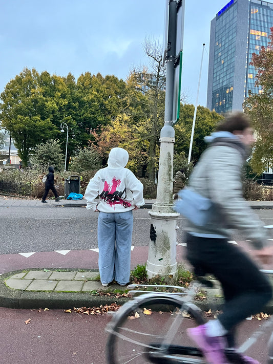 “K” White Hoodie