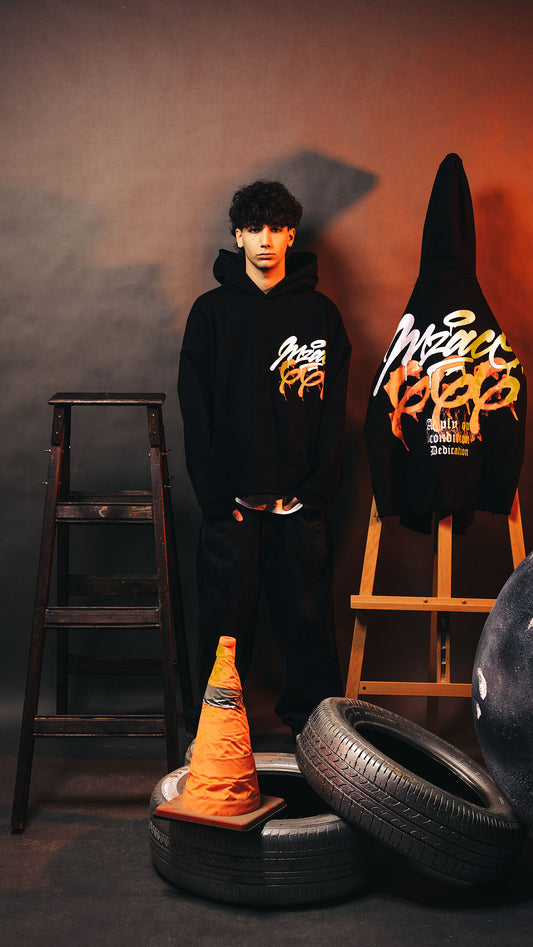 “666” Hoodie Black