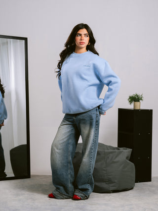 W2 Baby blue Crewneck