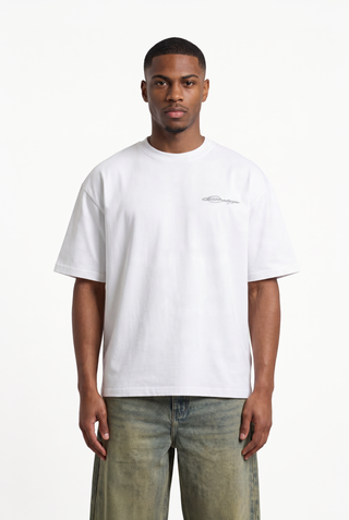 L20 Embroidery White Tee