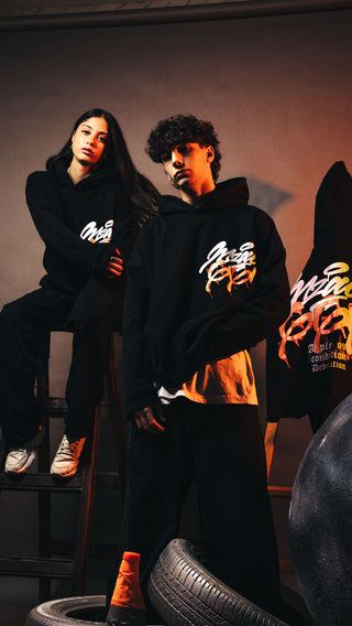 “666” Hoodie Black