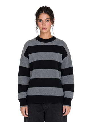 W27 Round Striped Gray-Black