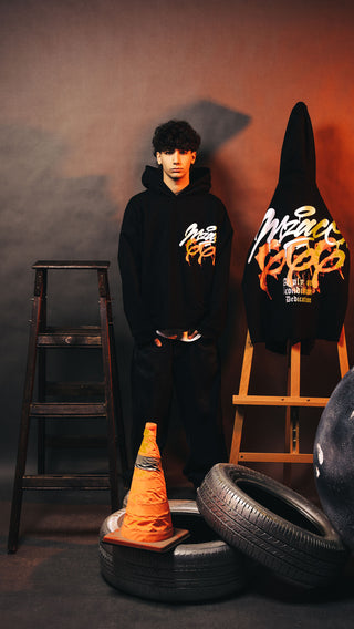 “666” Hoodie Black