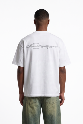 L20 Embroidery White Tee