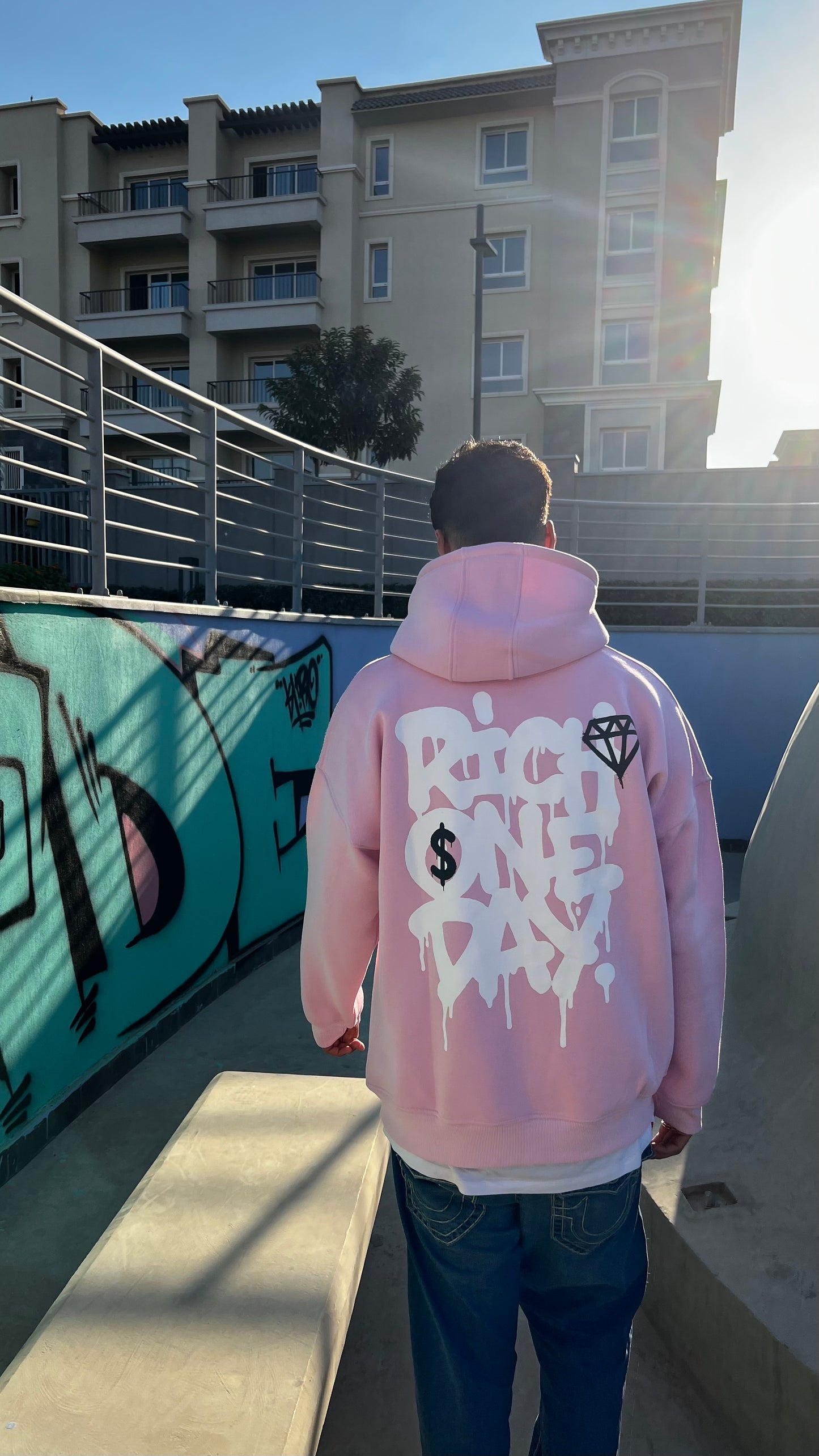 Rich One Day” Hoodie (PINK)