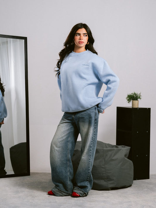 W2 Baby blue Crewneck