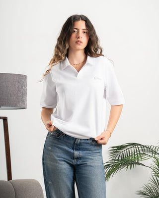 Signature Polo Tshirt White